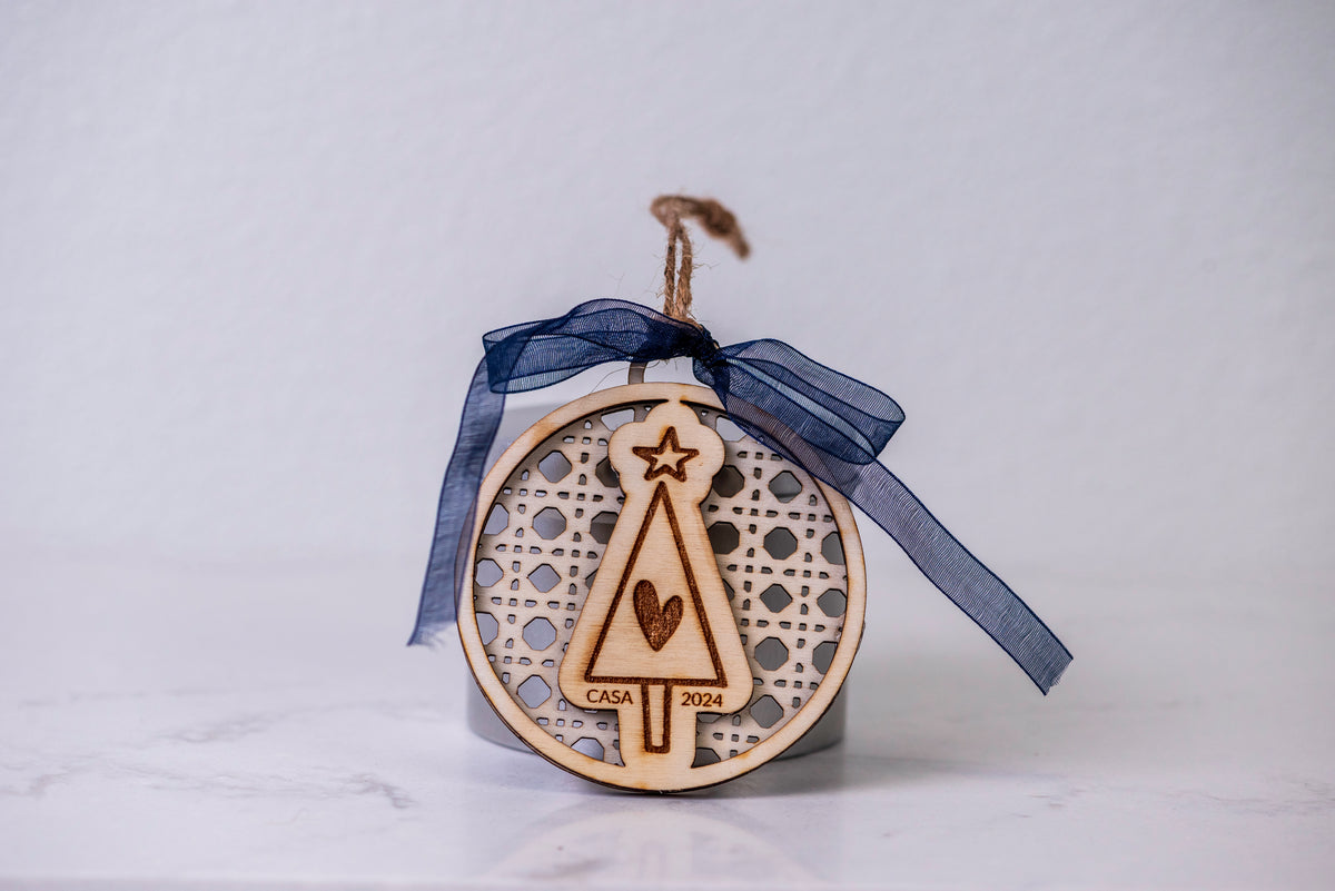 Wooden ornament made by SHINE